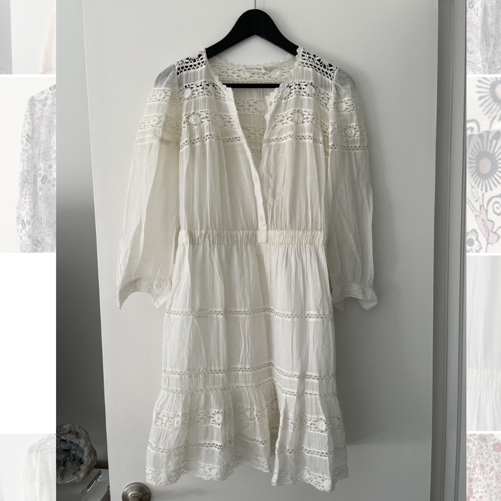 Isabel Marant Etoile White Lace/Crochet Dress